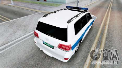 Toyota Land Cruiser Police Aqua Squeeze für GTA San Andreas