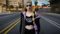 Girl Black Outfit für GTA San Andreas